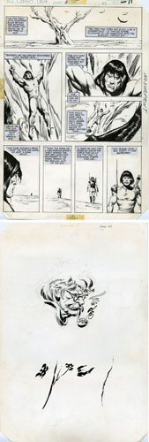 JOHN BUSCEMA - CONAN MOVIE SPECIAL #1 PAGE 33 ORIG ART