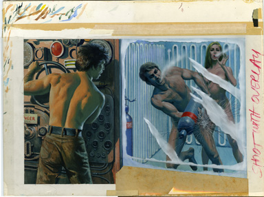 MORT KÜNSTLER - FOR MEN ONLY MAG. COVER ORIG ART 1969