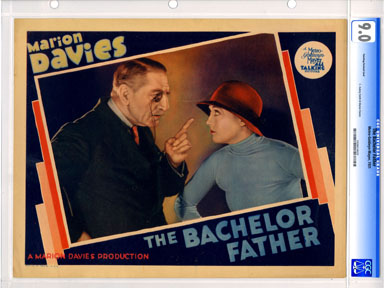 BACHELOR FATHER (1931) CGC GRADED LOBBY CARD - PORTRAIT