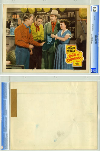 BELLS OF CORONADO 1950 CGC GRADED LOBBY CARD #2 ROY ROG