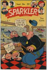 SPARKLER COMICS #59 CAPTAIN & KIDS LOST VALLEY Pedigree
