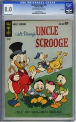 UNCLE SCROOGE #45 (1963) CGC VF  8.0 FILE COPY - DISNEY