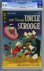 UNCLE SCROOGE #46 (1963) CGC NM 9.4 OWW Pgs WALT DISNEY