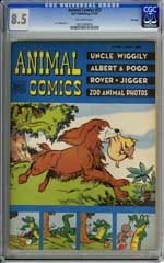 ANIMAL COMICS #27 (1947) CGC VF+ 8.5 OW Pgs - FILE COPY