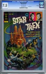 STAR TREK #15 (1972) CGC VF- 7.5 OW pg 20 cent VARIANT