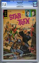 STAR TREK #16 (1972) CGC VF- 7.5 OW pg 20 cent VARIANT