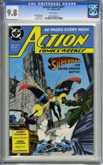 ACTION COMICS #611 (1988) CGC NM/MT 9.8 WHT Pg CATWOMAN