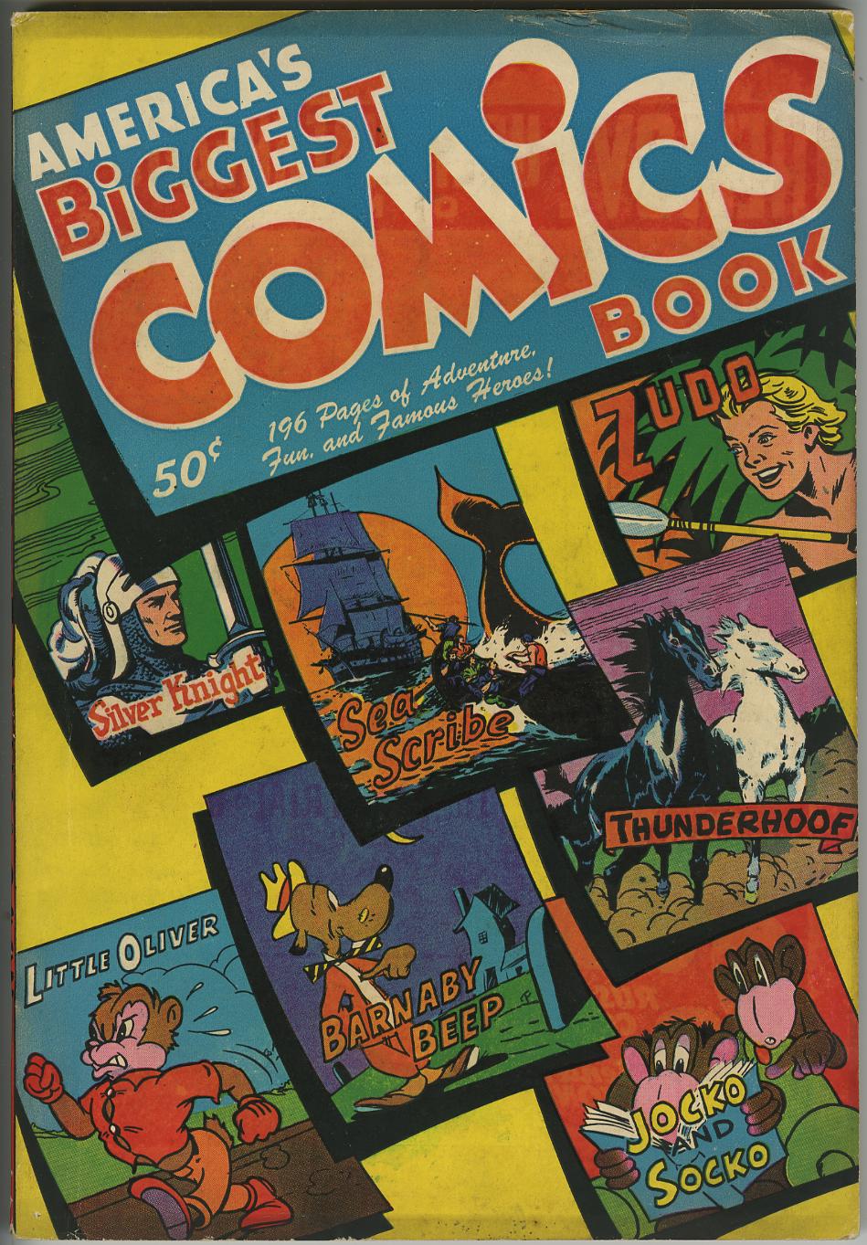 AMERICA'S BIGGEST COMICS BOOK #1 (1944) Nice Copy!