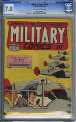 MILITARY COMICS #34 (1944) CGC FN/VF 7.0 OWW Pages