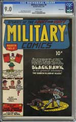 MILITARY COMICS #8 (1942) CGC VF/NM 9.0 WHITE Pages
