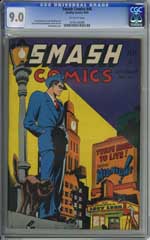 SMASH COMICS #46 (1943) CGC VF/NM 9.0 OFF-WHITE Pages