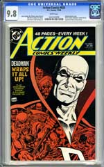 ACTION COMICS #625 (1988) CGC NM/MT 9.8 WHITE Pages