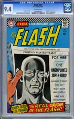 FLASH #167 (1967) CGC NM 9.4 OW Pgs ORIGIN FLASH Retold