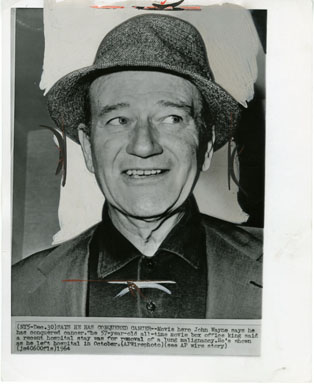 JOHN WAYNE - VINTAGE STILL (1964) RECOVERY FROM CANCER