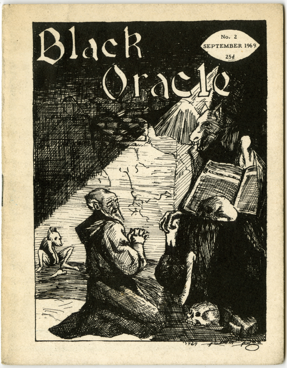 BLACK ORACLE #2 (1969) FANZINE ROBT BLOCH INTERVIEW