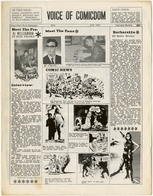 VOICE OF COMICDOM #9 (1967) FANZINE GEORGE METZGER