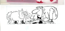 PAUL COKER - MAD #303 GIVE IT UP: KITTY LITTER ORIG ART