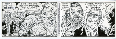LARRY LIEBER -SPIDER-MAN DAILY ORIG ART 9-21-93 SAFE