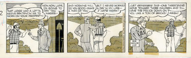BOB NAYLOR - BIG SISTER DAILY STRIP ORIG ART 2-23-65
