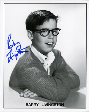 BARRY LIVINGSTON /ERNIE DOUGLAS AUTOGRAPH MY 3 SONS PIC