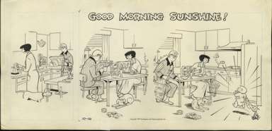 BIL KEANE -FAMILY CIRCUS SUNDAY STRIP ORIG ART 10-14-79