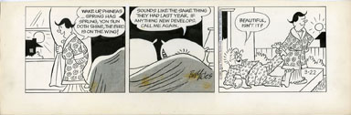 BILL YATES -PROF PHUMBLE DAILY ORIG ART 03-22-61 SPRING