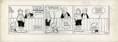 BILL YATES -PROF PHUMBLE DAILY ORIG ART 05-22-61 GRADES