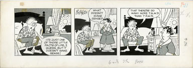 BILL YATES -PROF PHUMBLE DAILY ORIG ART 06-12-61 7 A.M.