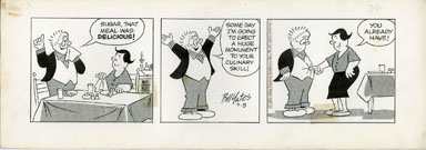 BILL YATES -PROF PHUMBLE DAILY ORIG ART 07-5-61 MEAL