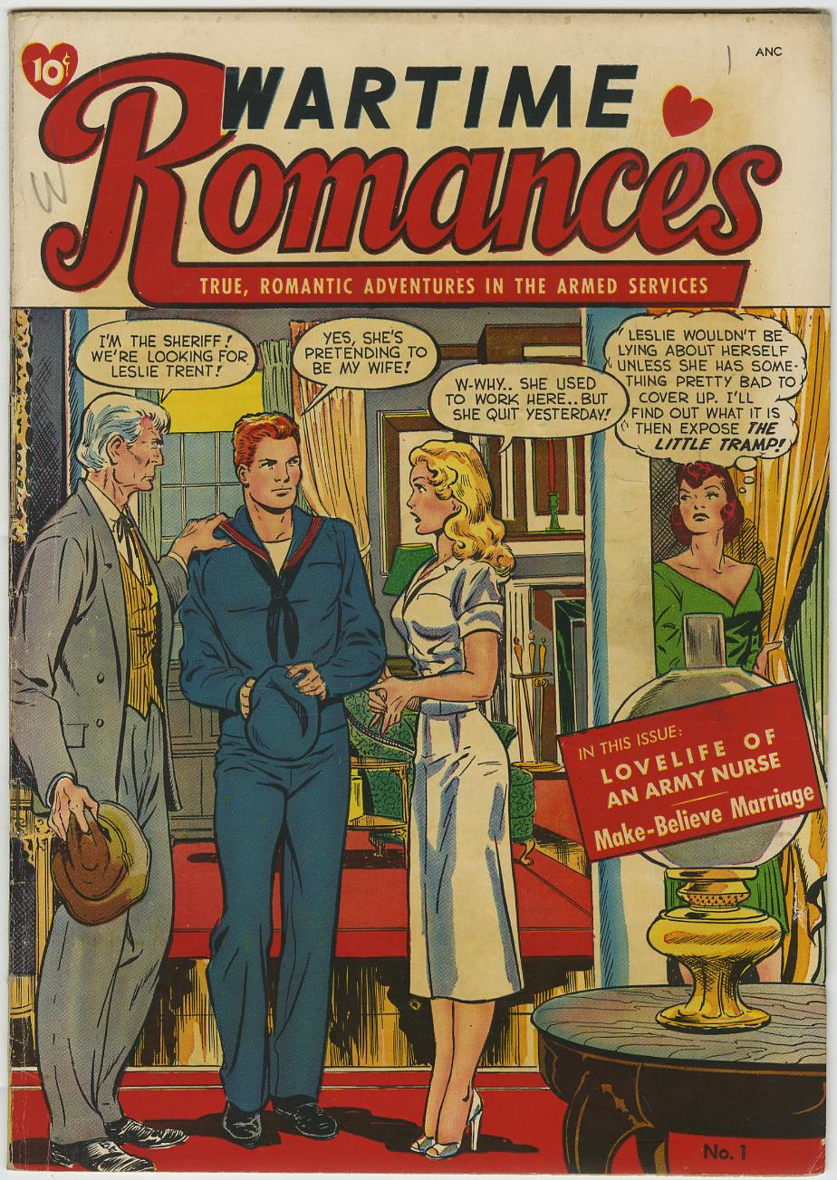 WARTIME ROMANCES #1 All MATT BAKER Cover and Art (1951)