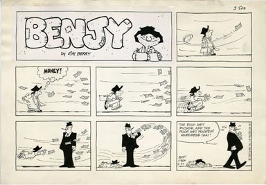 BILL YATES - BENJY SUNDAY ORIG ART 04-27-75  JIM BERRY