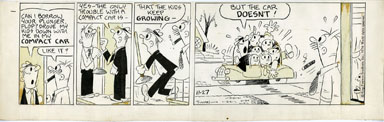 GEORGE "SWAN" SWANSON - FLOP FAMILY DAILY ART 11-27-74