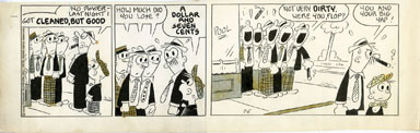 GEORGE "SWAN" SWANSON - FLOP FAMILY DAILY ART 7-5-75