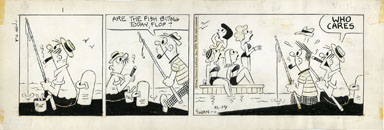 GEORGE "SWAN" SWANSON - FLOP FAMILY DAILY ART 8-19-74