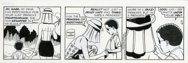 JUNE BRIGMAN -BRENDA STARR DAILY 11-9-98 PRODUCTION ART