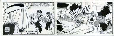 JUNE BRIGMAN -BRENDA STARR DAILY 6-13-98 PRODUCTION ART