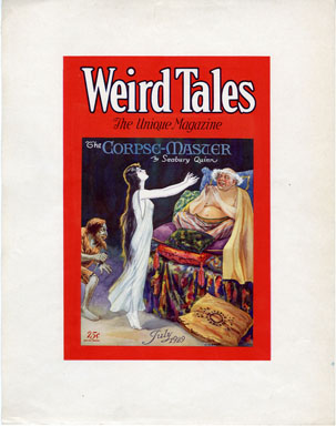 WEIRD TALES Vol 14 #1 (1929) COVER COLOR PROOF  CC SENF