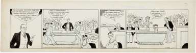 CHIC YOUNG - BLONDIE DAILY STRIP ORIGINAL ART 11-30-32