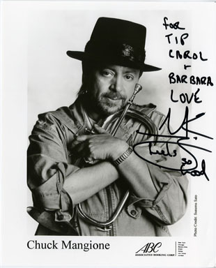 CHUCK MANGIONE AUTOGRAPH on PHOTO Feels So Good