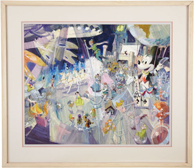 DISNEYLAND CONCEPT ART PAINTING ORIGINAL ART