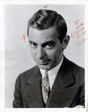 EDDIE CANTOR - VINTAGE PUBLICITY STILL 1932 BANJO EYES