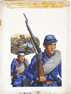 GEOFFREY BIGGS - CLASSICS ILLUSTRATED #162-A COVER ART