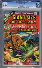 GIANT-SIZED SUPER-STARS #1 CGC NM+ 9.6 WHITE pg THING vs HULK