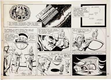 JACK SPARLING - BUCK ROGERS SUNDAY ORIG ART 11-20-83