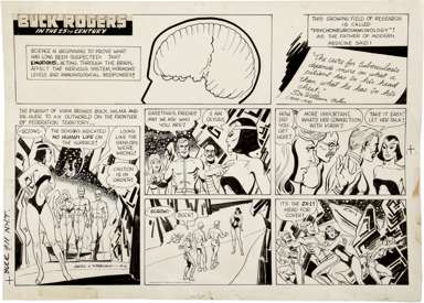 JACK SPARLING - BUCK ROGERS SUNDAY ORIG ART 9-11-83