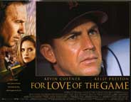 FOR LOVE OF THE GAME (1999) LobbyCard Set KEVIN COSTNER