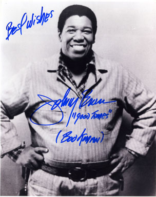 JOHNNY BROWN (BOOKMAN) AUTOGRAPH on GOOD TIMES PICTURE