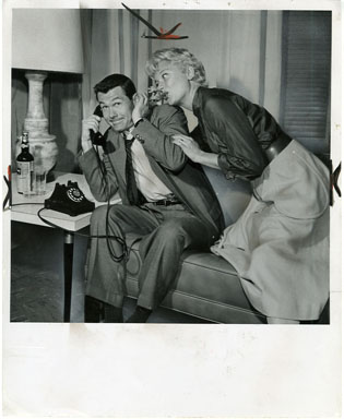 JOHNNY CARSON / CAROL CHANNING - VINTAGE PUBLICITY STILL (1957)