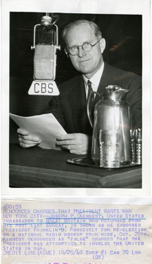 JOSEPH P. KENNEDY SR. - VINTAGE PUBLICITY STILL 1940