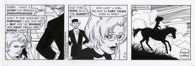 JUNE BRIGMAN - BRENDA STARR DAILY 5-12-98 PROD. ART